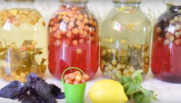 Консервуємо на зиму: компот-мохіто з агрусу