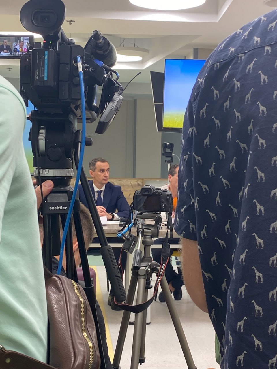 Віктор Ляшко на пресбрифінгу