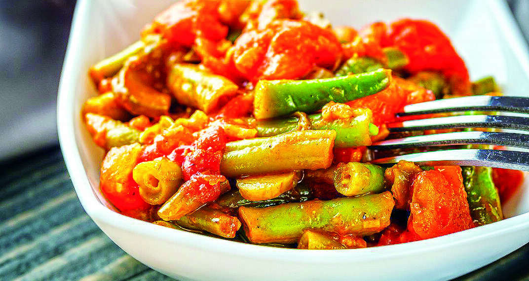 Простые рецепты вкусности: спаржевая фасоль с овощами