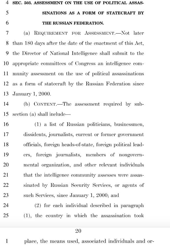 США розсекретили дані про замовні вбивства Володимира Путіна