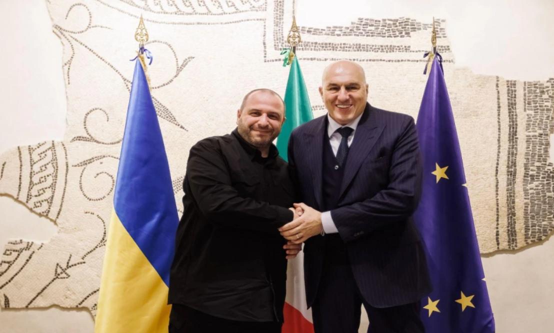 Міністр оборони України Рустем Умєров зі своїм італійським колегою Гвідо Крозетто
