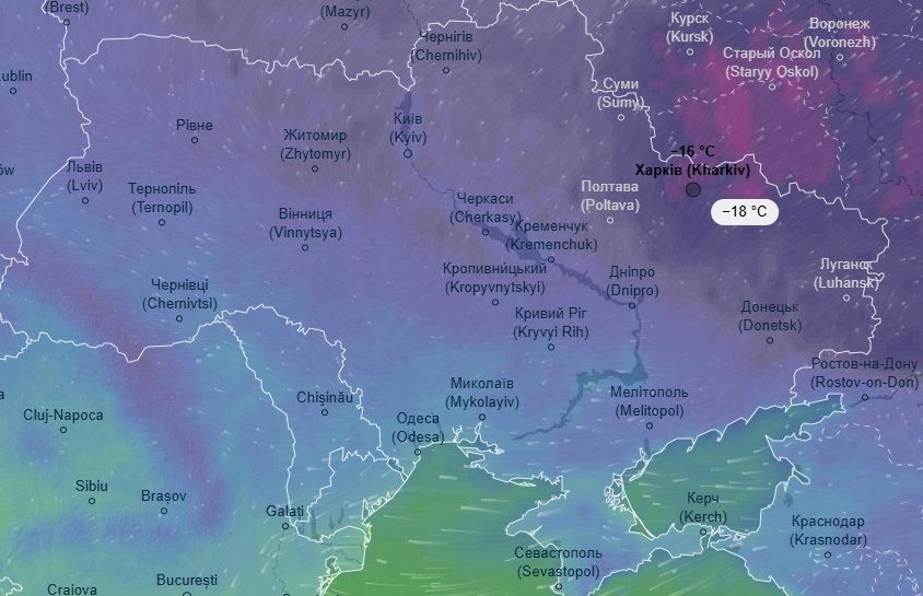 В Україні вдарять 18-градусні морози: коли очікувати пік похолодання