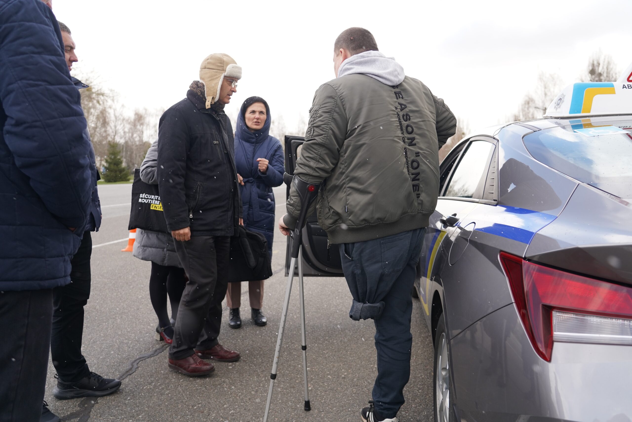 Делегация МВД Франции заинтересовалась работой киевской автошколы для лиц с инвалидностью