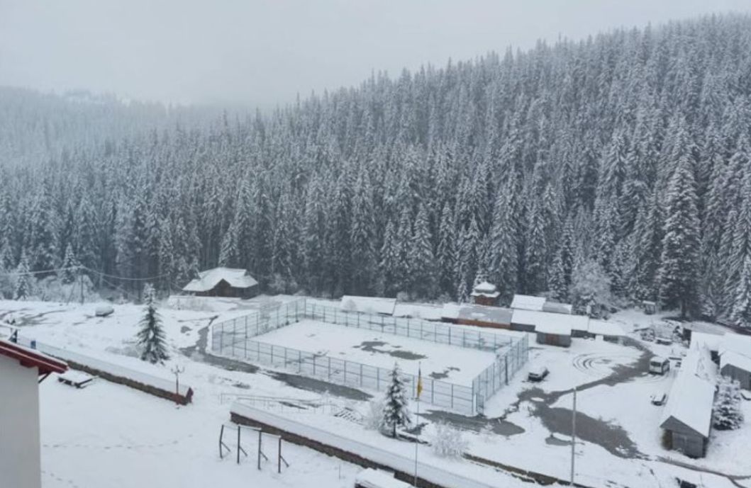 Во Львовской области 15 мая зафиксированы снегопады в горных районах