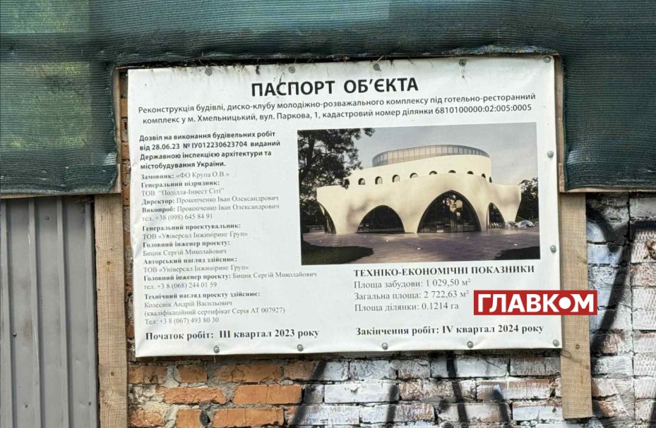 Олександр Крупа зводить готель у центрі Хмельницького