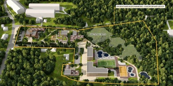 В Брюховичах на месте оздоровительного комплекса появился коттеджный городок с массивным забором