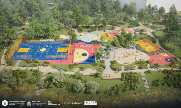 Во время войны в Вишневом построят спортплощадку за 42 млн грн: лавки втрое дороже рыночной цены