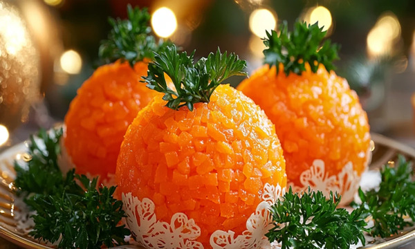 Новогодняя закуска, которая удивит всех: рецепт закусочных мандаринов