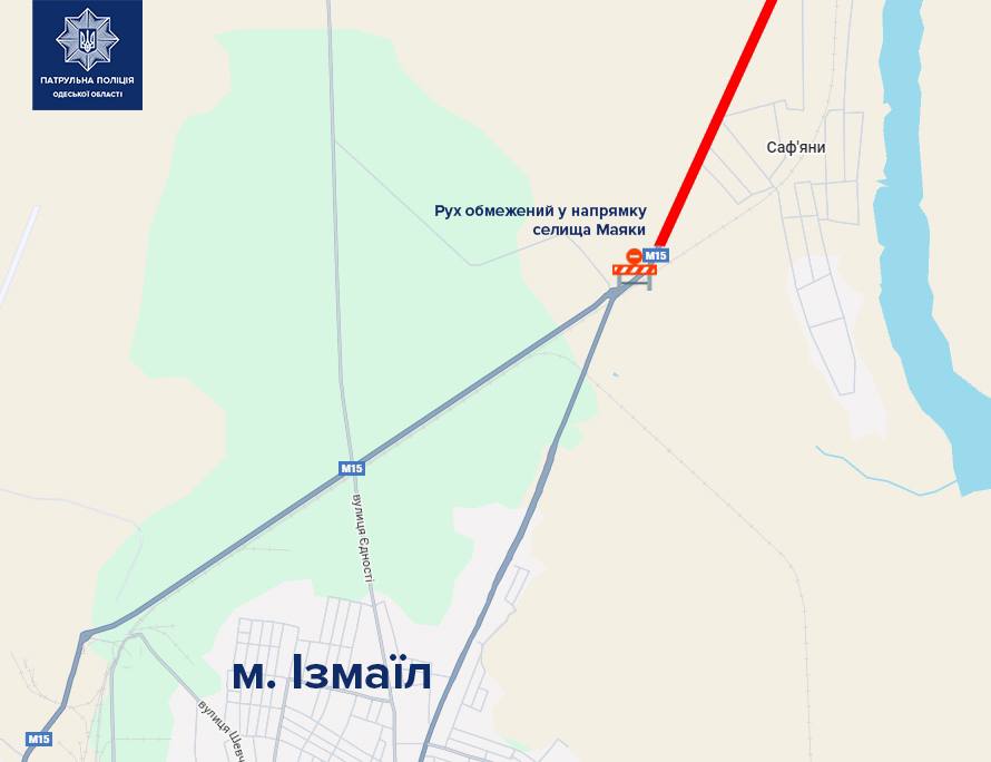 Ограничили движение авто через поселок Маяки