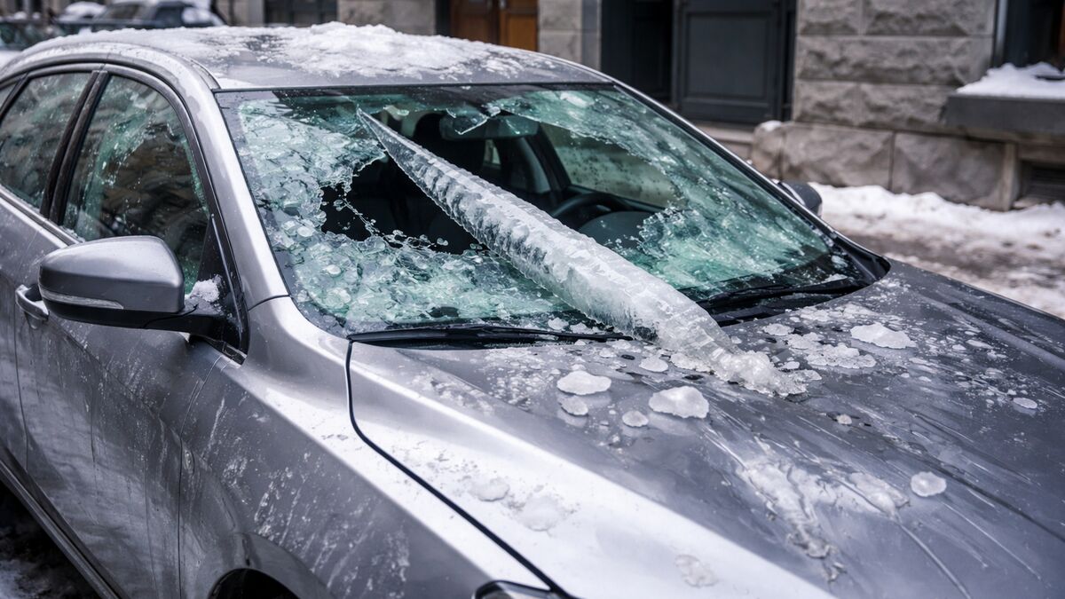 Повреждение авто из-за падения сосулек: Минюст объяснил, как добиться возмещения