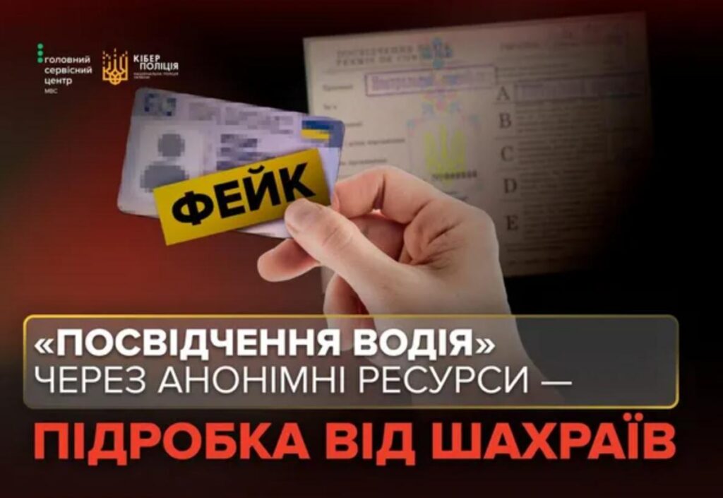 Киберполиция предупредила о мошенничестве во время обмена бумажных водительских удостоверений