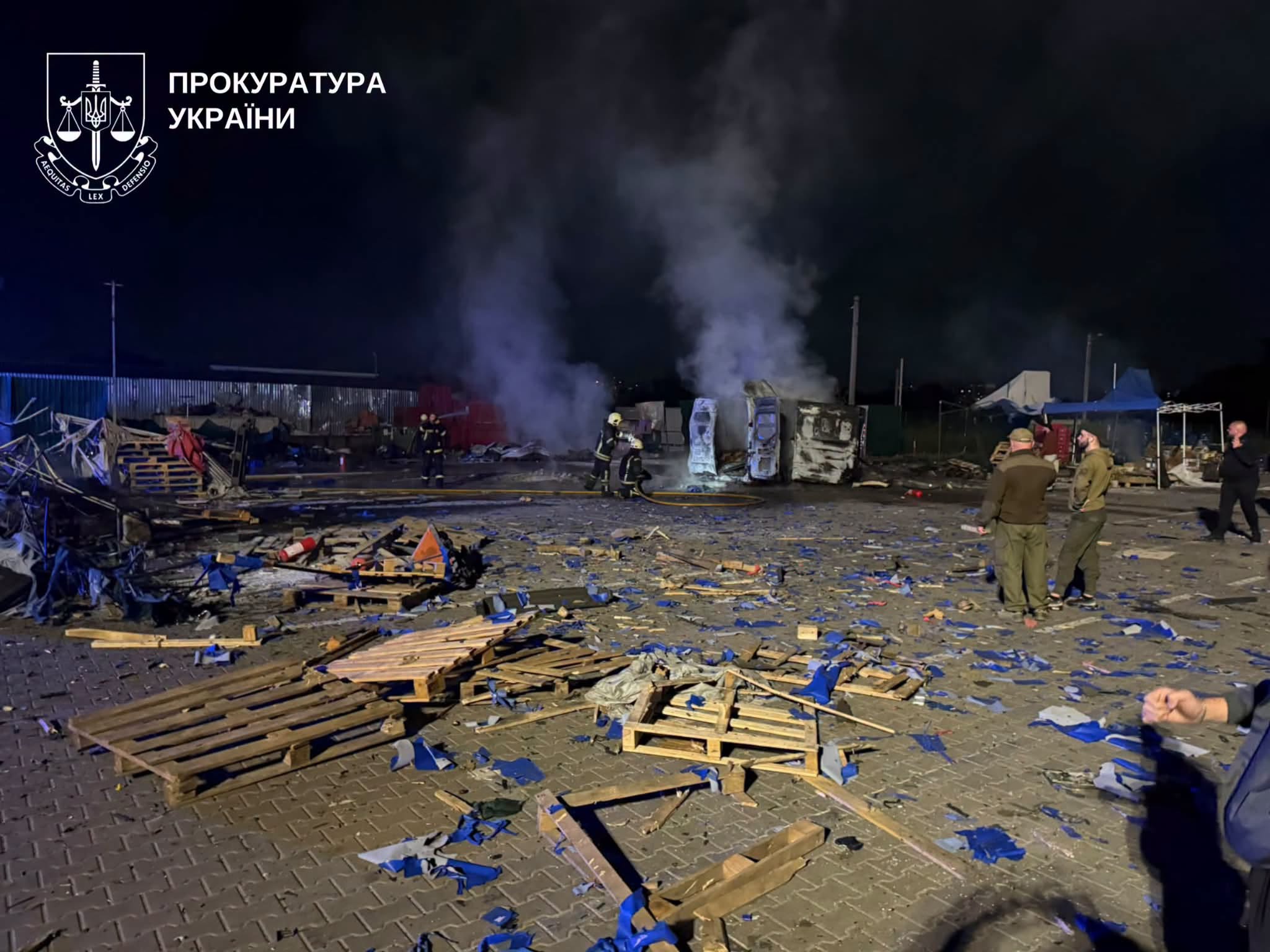 Российский дрон попал в рынок "Столичный" на Киевщине: есть погибшие