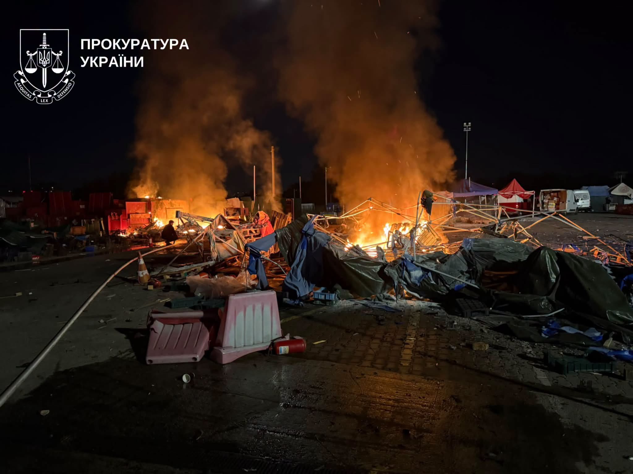 Российский дрон попал в рынок "Столичный" на Киевщине: есть погибшие